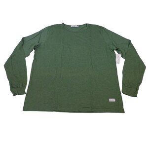 Kinetix Men Forest Green Heather Long Sleeve Shirt T-shirt Size 3X Casual Luxury